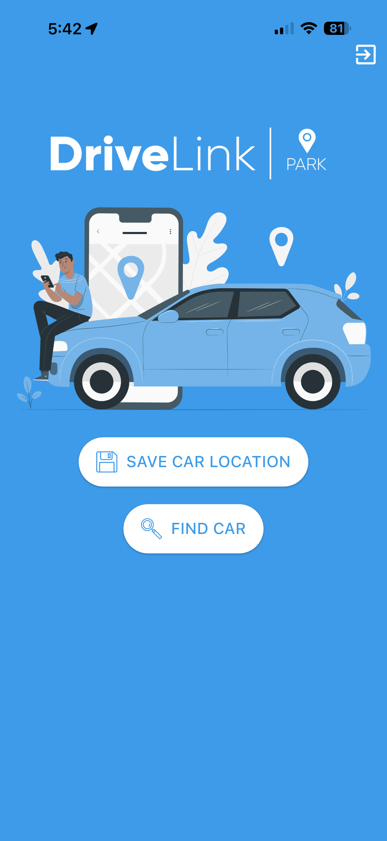 Save a location. Find a vehicle.